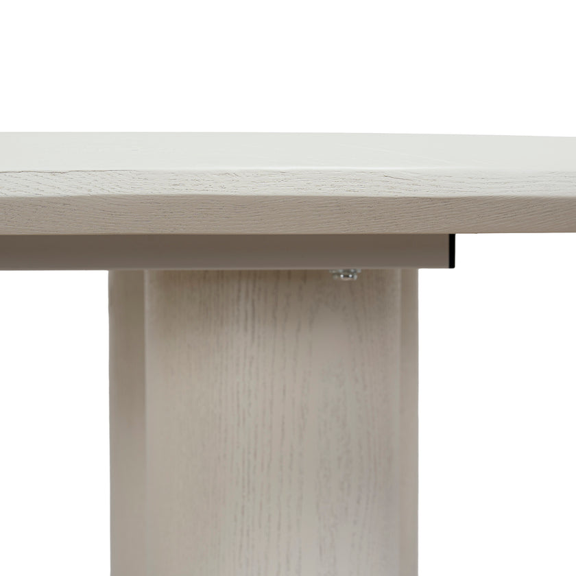 CDT12756-DW 1.8m Oval Dining Table - Ivory Oat