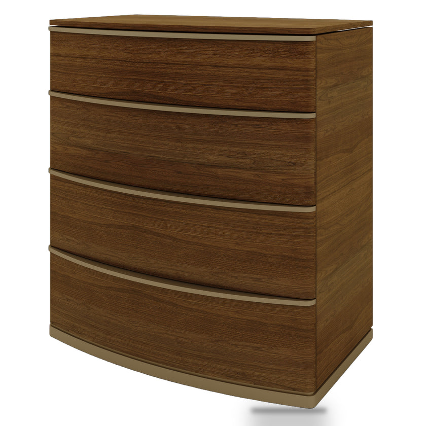 CDT12816-VN 4 Drawer Chest of Drawers - Walnut