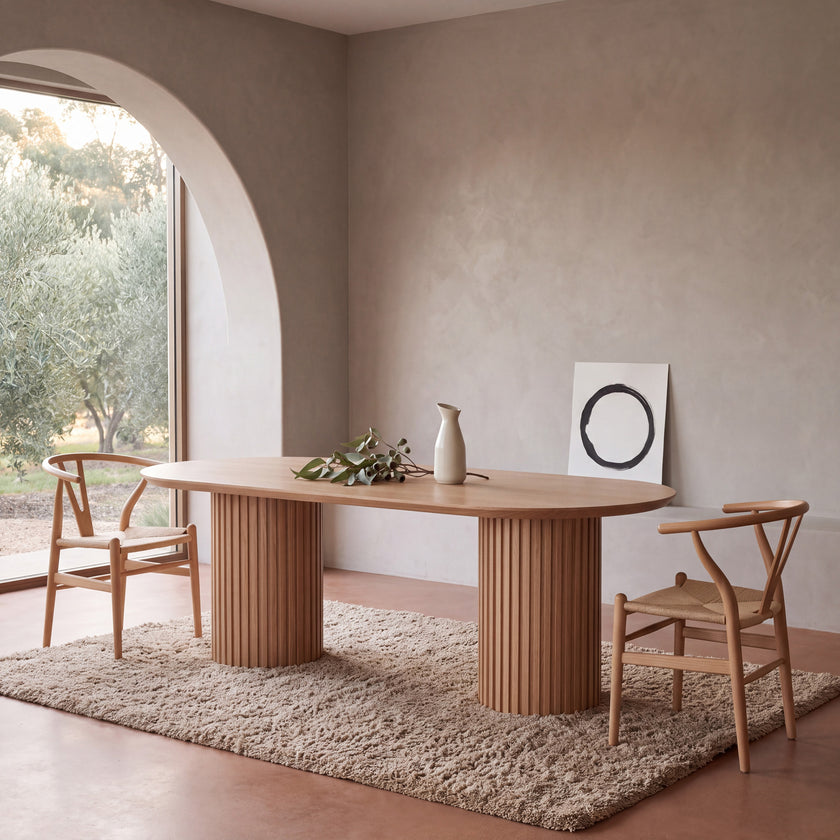 CDT6706-CN 2.2m Dining Table - Natural