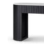 CDT8906-NI 1.5m White Marble Console Table - Black
