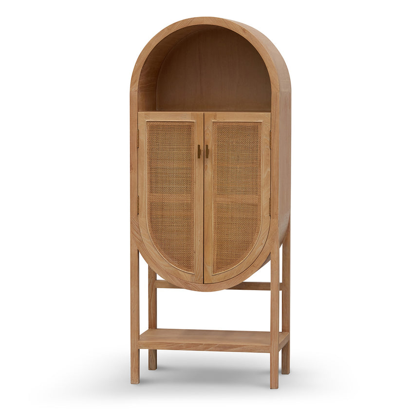 CDT8138-NI 65.5cm Rattan Door Cabinet - Natural
