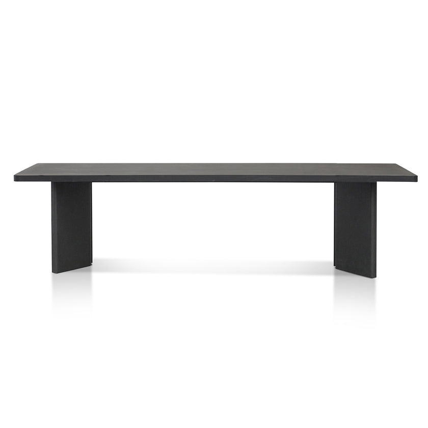 CDT8288-NI 3m Elm Dining Table - Full Black