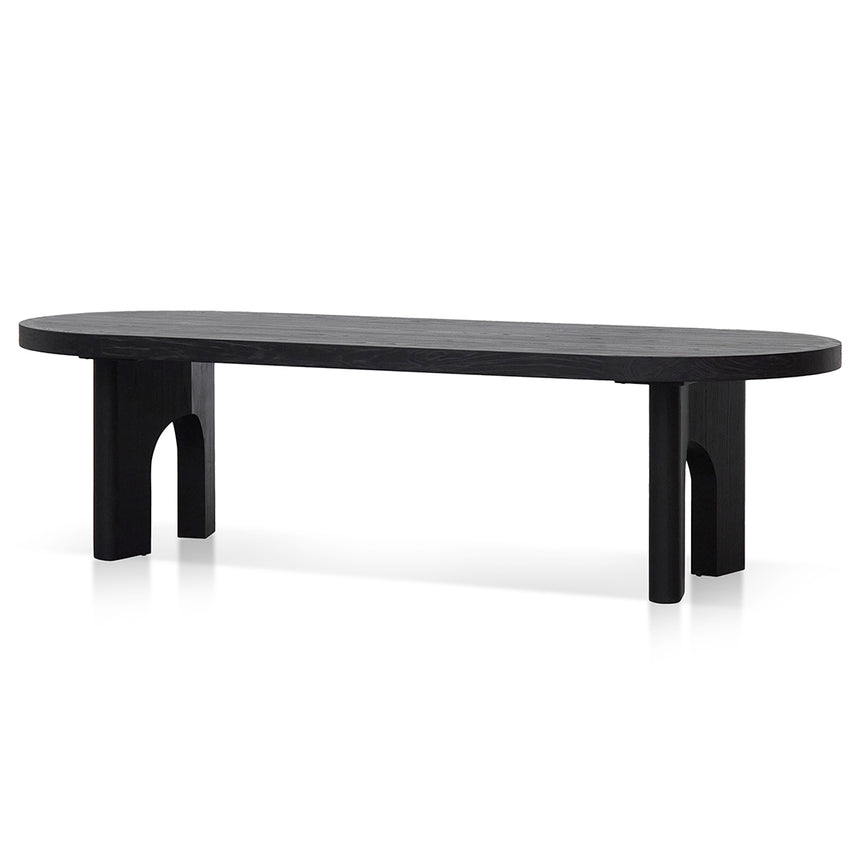CDT8404-NI 2.8m oval dining table - Black