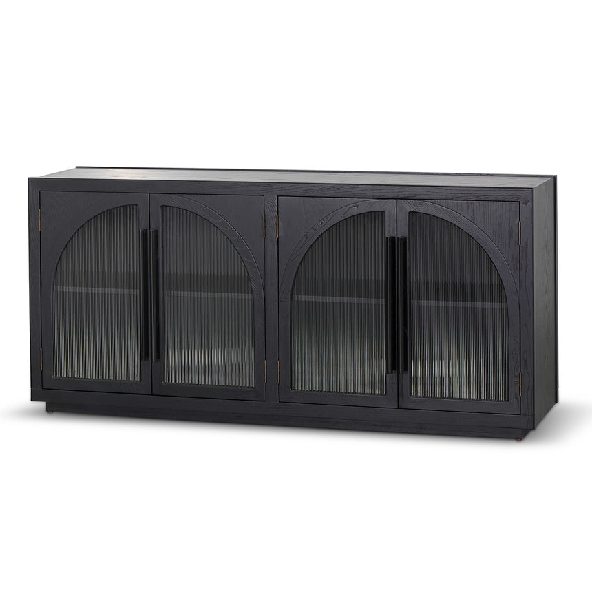 CDT8530-VA 2m (H) Glass Cabinet - Textured Espresso Black
