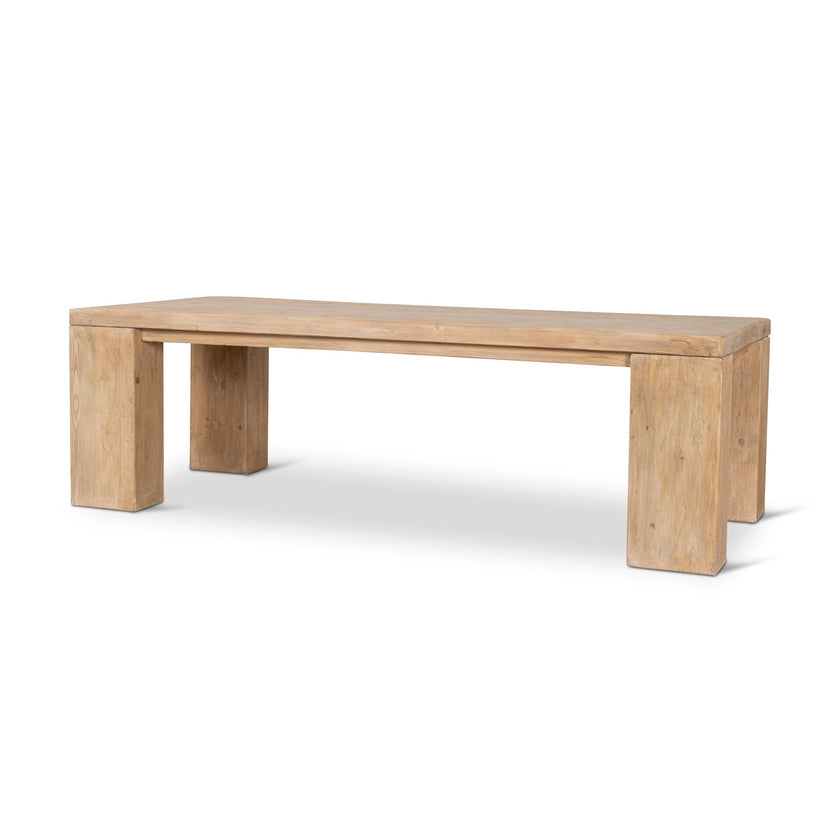 Ex Display - CDT8650-NA 2.44m Elm Dining Table - Natural