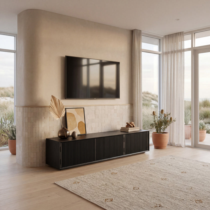 CTV2724-DW 2m Entertainment TV Unit - Black Veneer