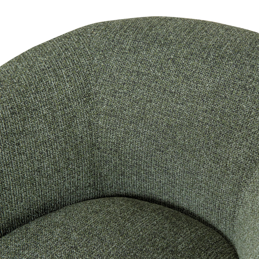 CLC10077-KJ Fabric Armchair - Coral Dark Green