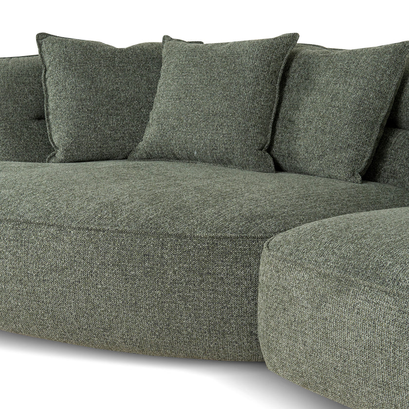 CLC10374-KJ Left Chaise Sofa - Coral Dark Green