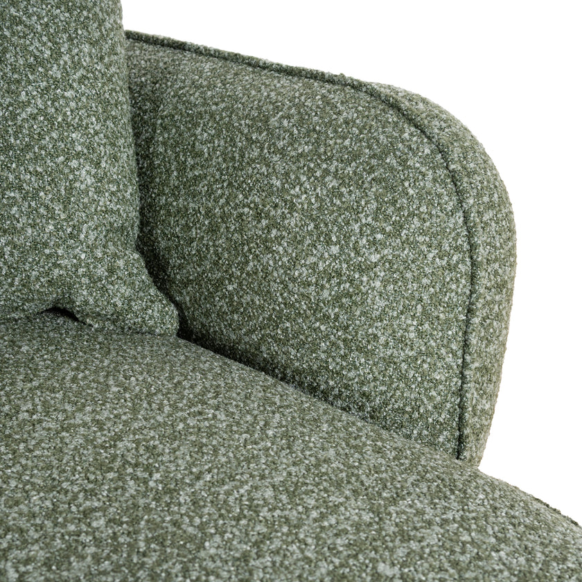 CLC10393-AE 3 Seater Right Chaise Sofa - Amazon Green