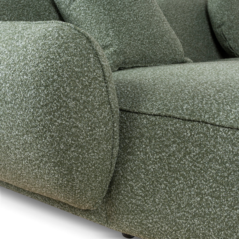 CLC10394-AE 3 Seater Left Chaise Sofa - Amazon Green