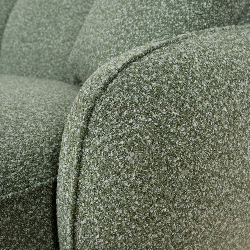 CLC10394-AE 3 Seater Left Chaise Sofa - Amazon Green