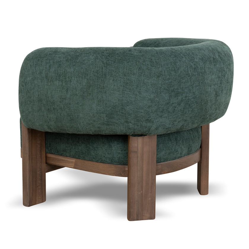 CLC10408-NI Walnut Armchair - Bush Green
