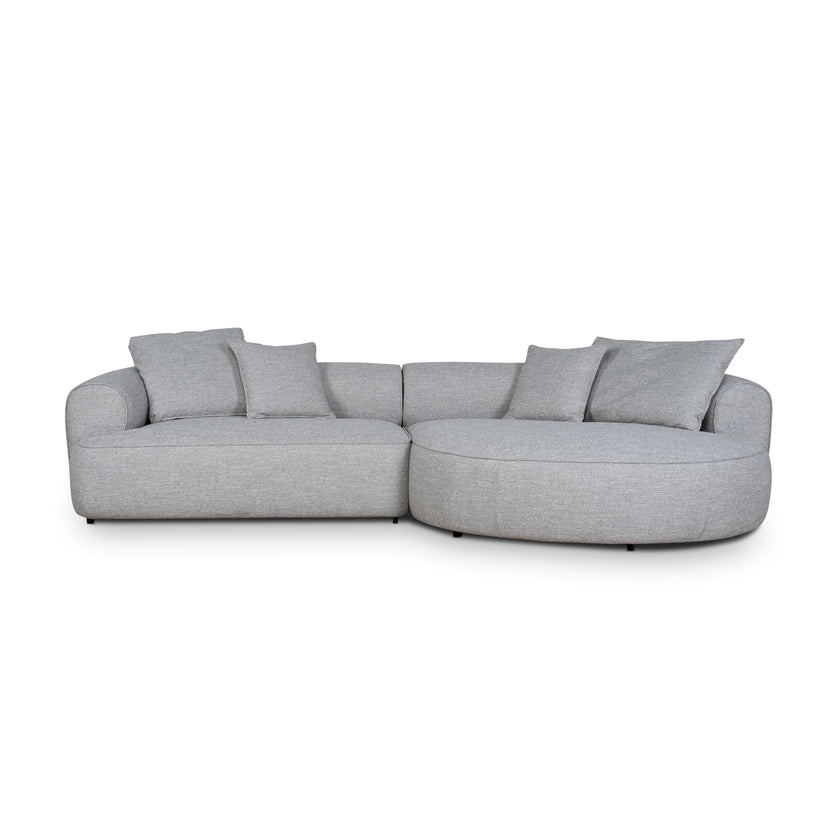 CLC10445-KJ Right Chaise Sofa - Chrome Grey
