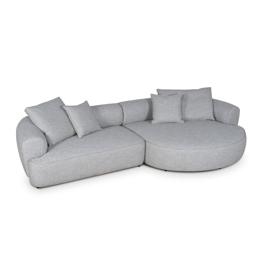 CLC10445-KJ Right Chaise Sofa - Chrome Grey