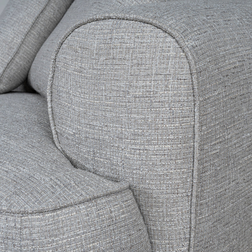 CLC10446-KJ Left Chaise Sofa - Chrome Grey