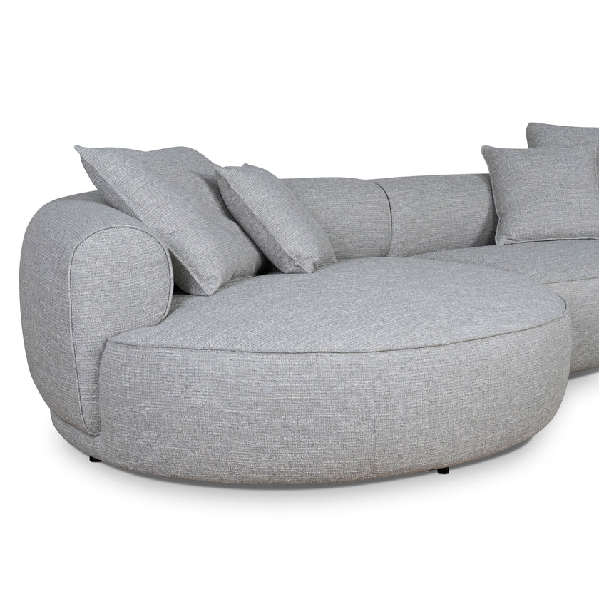 CLC10446-KJ Left Chaise Sofa - Chrome Grey