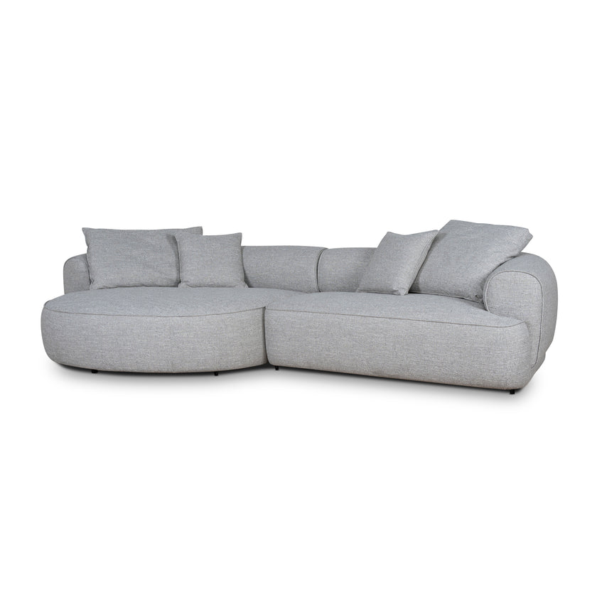 CLC10446-KJ Left Chaise Sofa - Chrome Grey