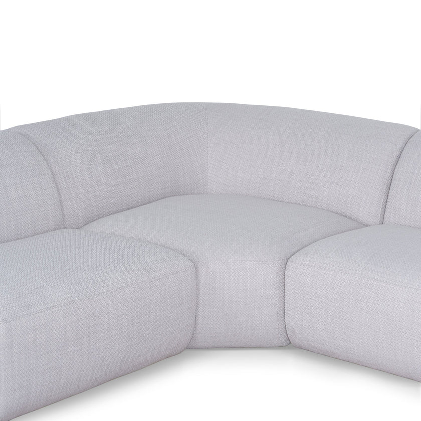 CLC10482-KSO Extended Corner Fabric Sofa - Taupe Beige
