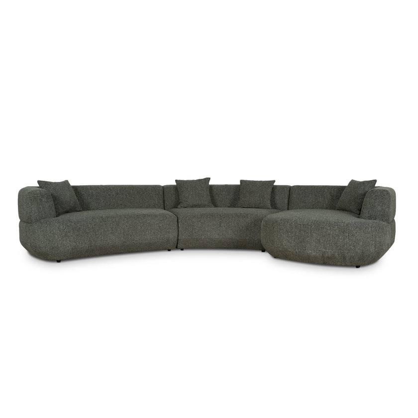 CLC10852-FS Modular Right Chaise Sofa - Canopy Green