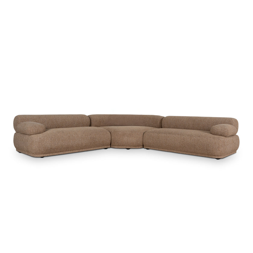 CLC10887-KJ Modular Corner Sofa - Almond Brown