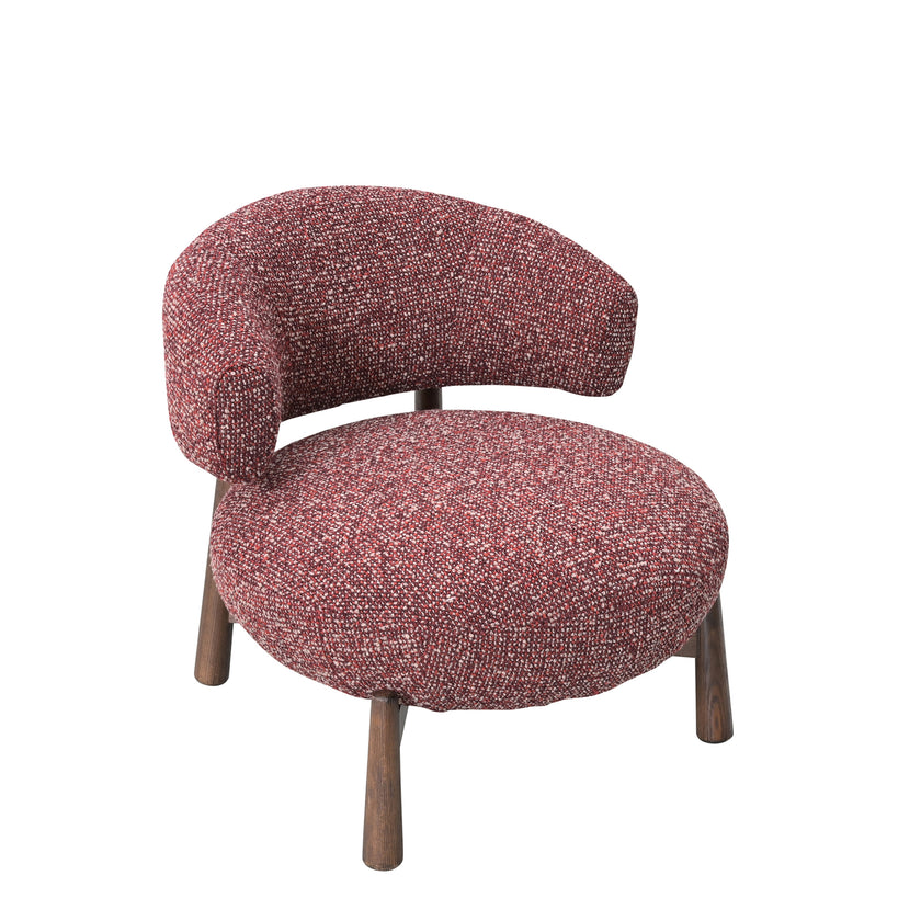 CLC10932-OLS Fabric Lounge Chair - Autumn Red
