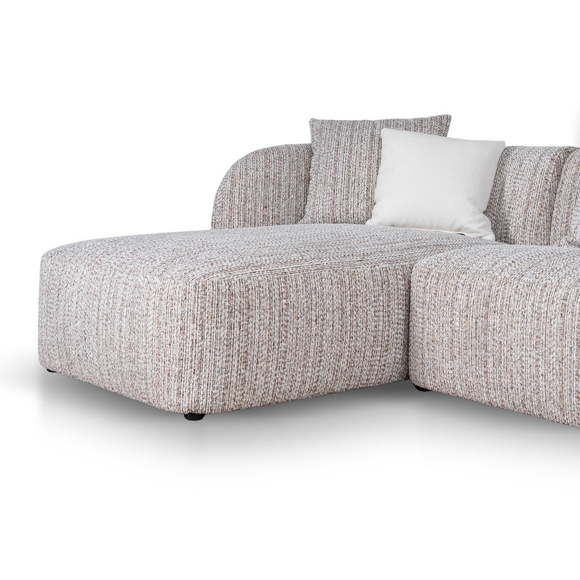 CLC12403-AE 4 Seater Left Chaise Sofa - Plush Spec Brown