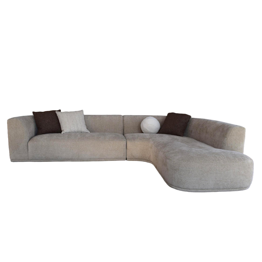 CLC12404-AE 4 Seater Right Chaise Sofa - Lila Beige