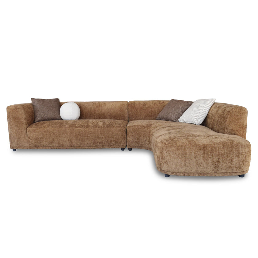 CLC12406-AE 4 Seater Right Chaise Sofa - Lila Nutmeg