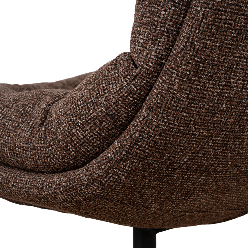 CLC12437-CI Black Lounge Chair - Verona Cinnamon Weave