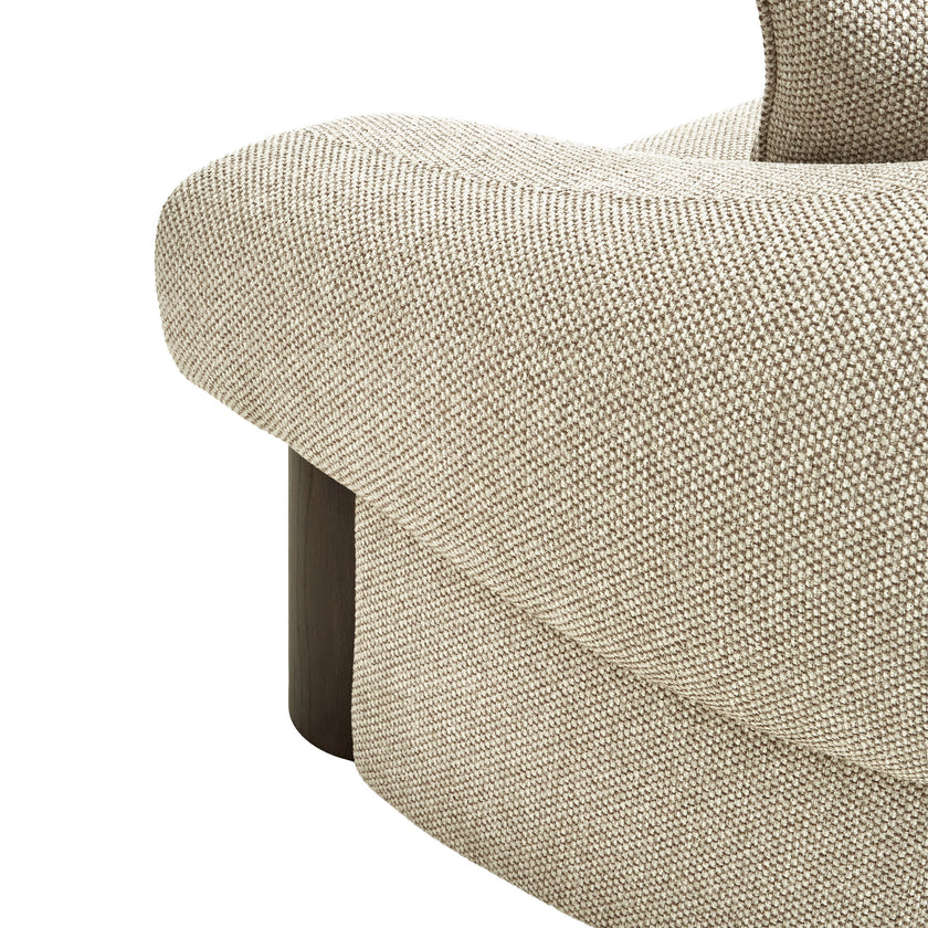 CLC12574-IG Dark Brown 3 Seater Sofa - Soft Beige