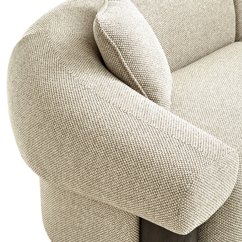 CLC12574-IG Dark Brown 3 Seater Sofa - Soft Beige