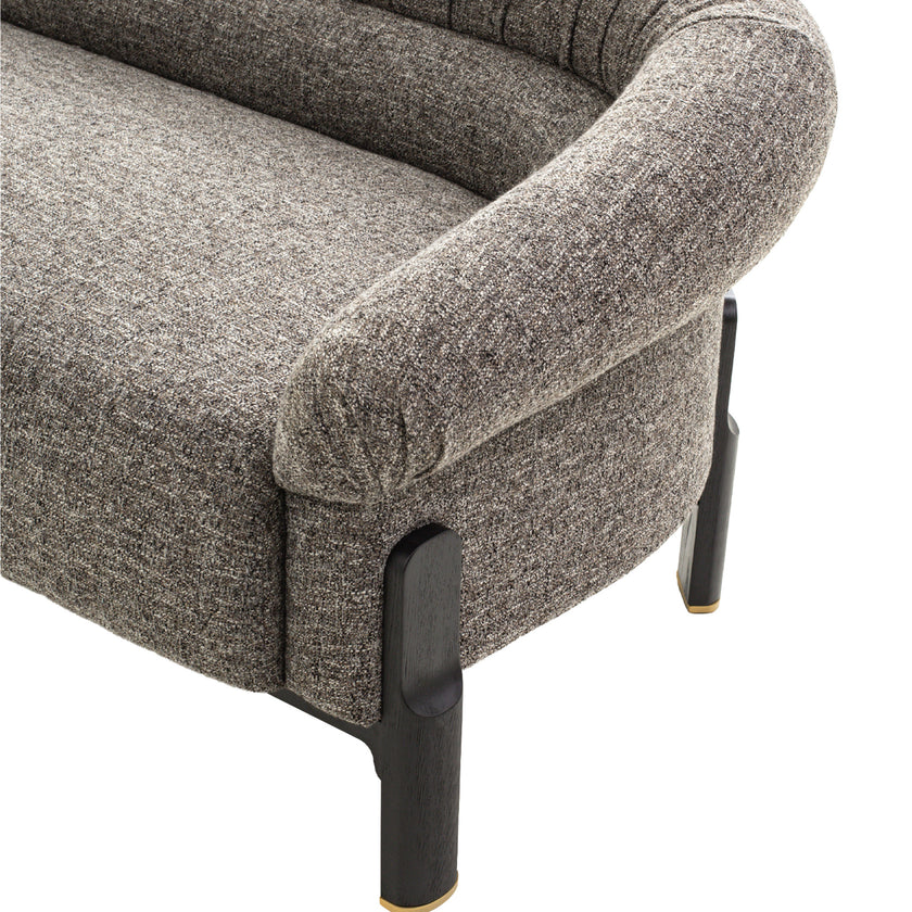 CLC12576-IG Black 3 Seater Sofa - Shadow Grey