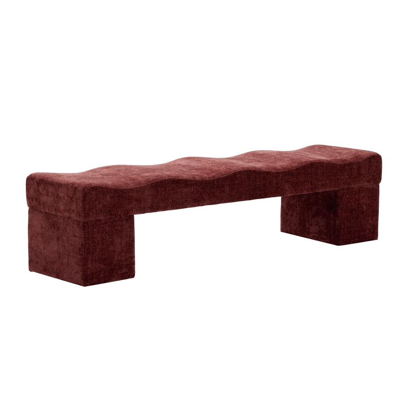 CLC12646-FH 1.8m Ottoman Bench - Lila Burgundy