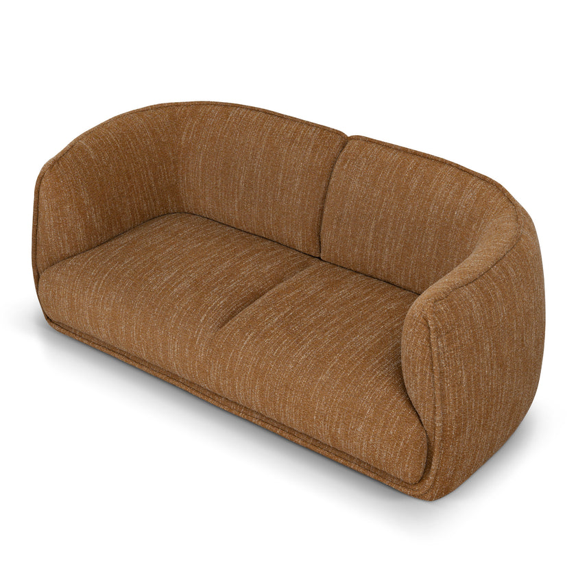 CLC12802-KSO 2 Seater Fabric Sofa - Ginger Brown