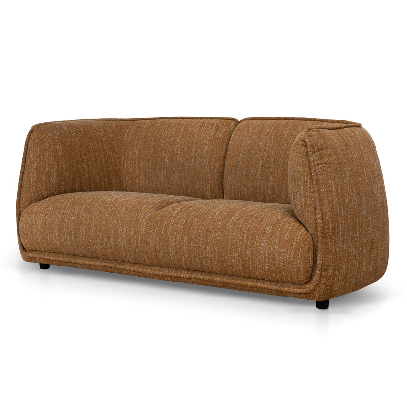 CLC12802-KSO 2 Seater Fabric Sofa - Ginger Brown