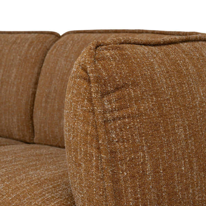 CLC12802-KSO 2 Seater Fabric Sofa - Ginger Brown