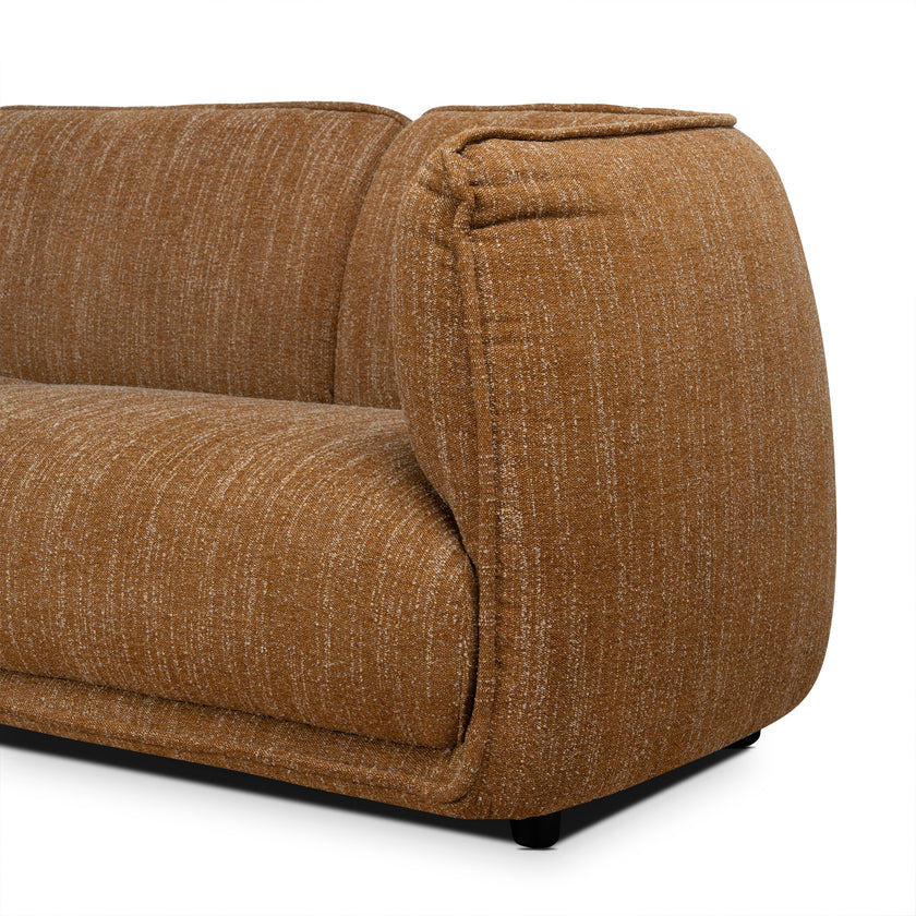 CLC12803-KSO 3 Seater Fabric Sofa - Ginger Brown