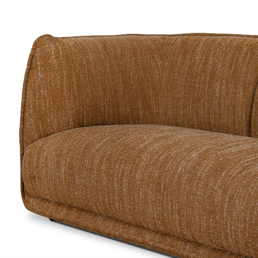 CLC12803-KSO 3 Seater Fabric Sofa - Ginger Brown