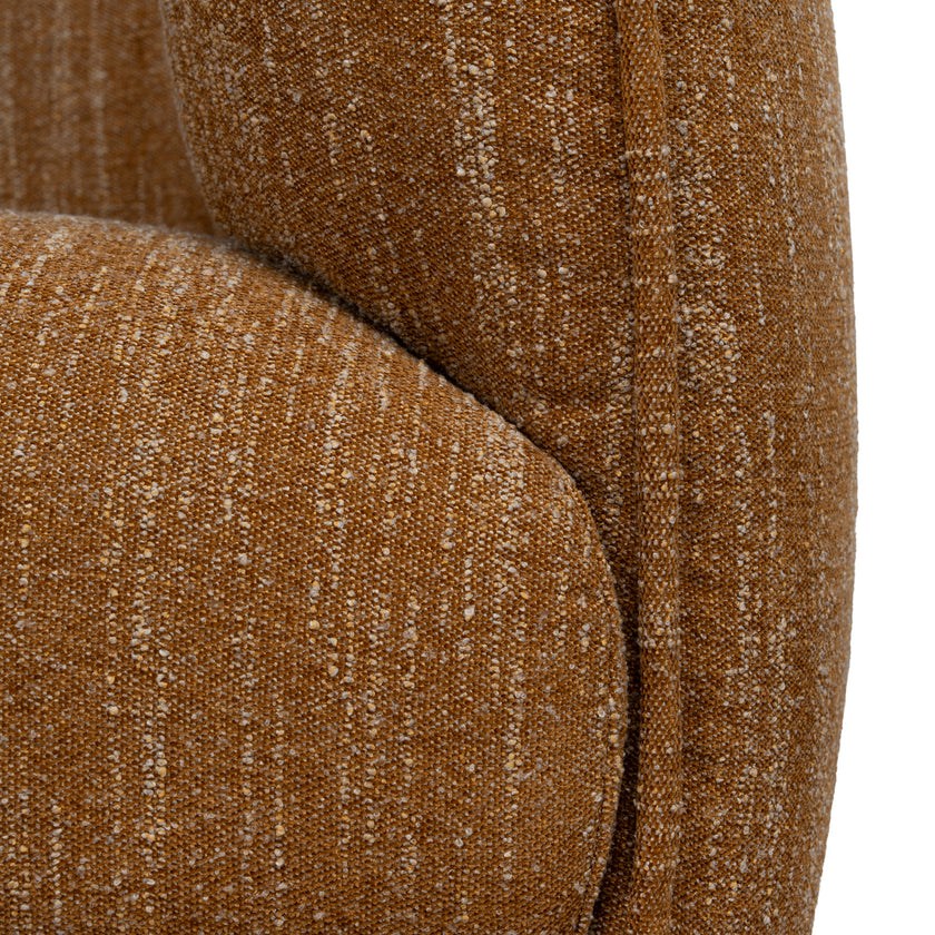 CLC12803-KSO 3 Seater Fabric Sofa - Ginger Brown
