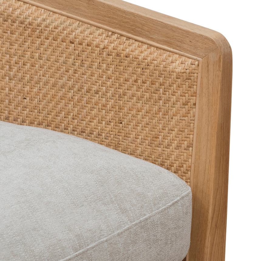 Ex Display - CLC6832-CA Wooden Armchair - Greige Fabric