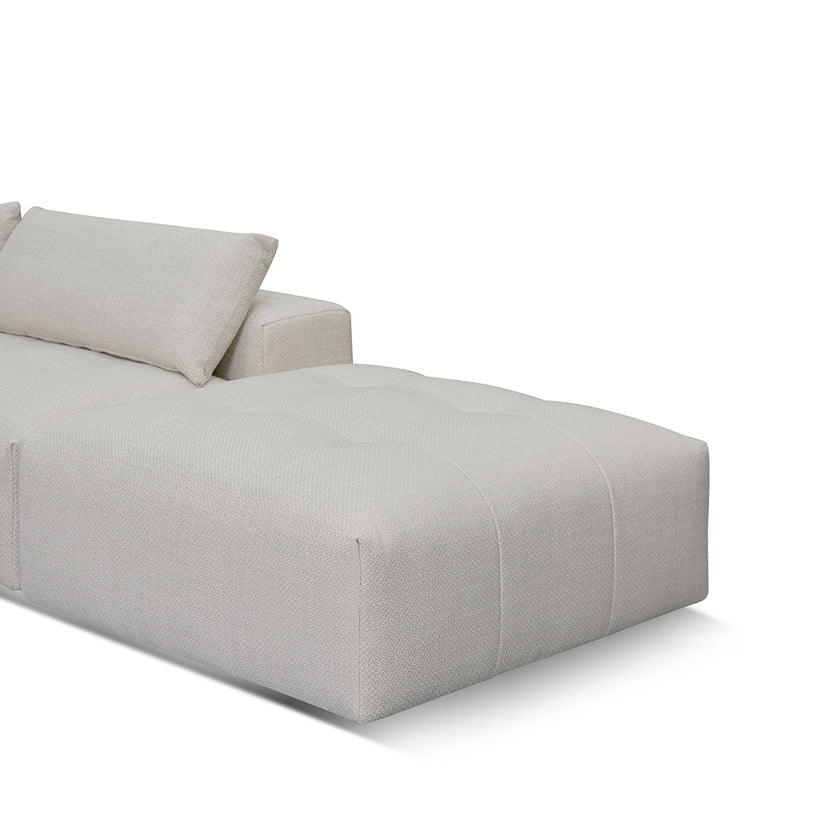 CLC8329-KSO Right Chaise Fabric Sofa - Taupe Beige