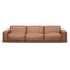 CLC8336-KSO 4 Seater Sofa - Caramel Brown Leather