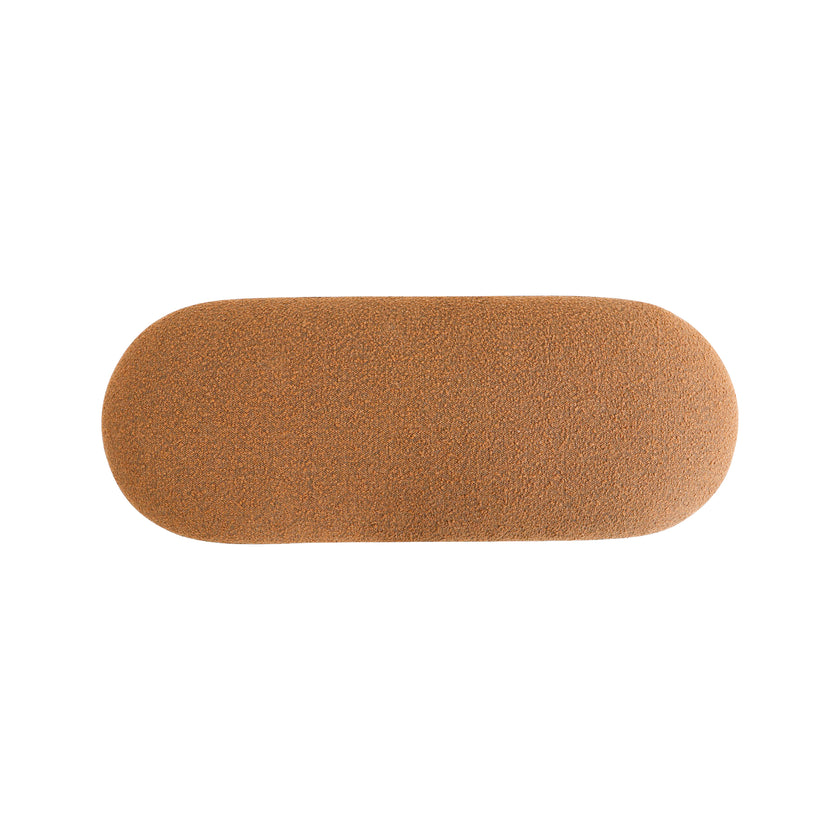 CLC8426-YY 1.2m Long Ottoman Bench - Brown Boucle