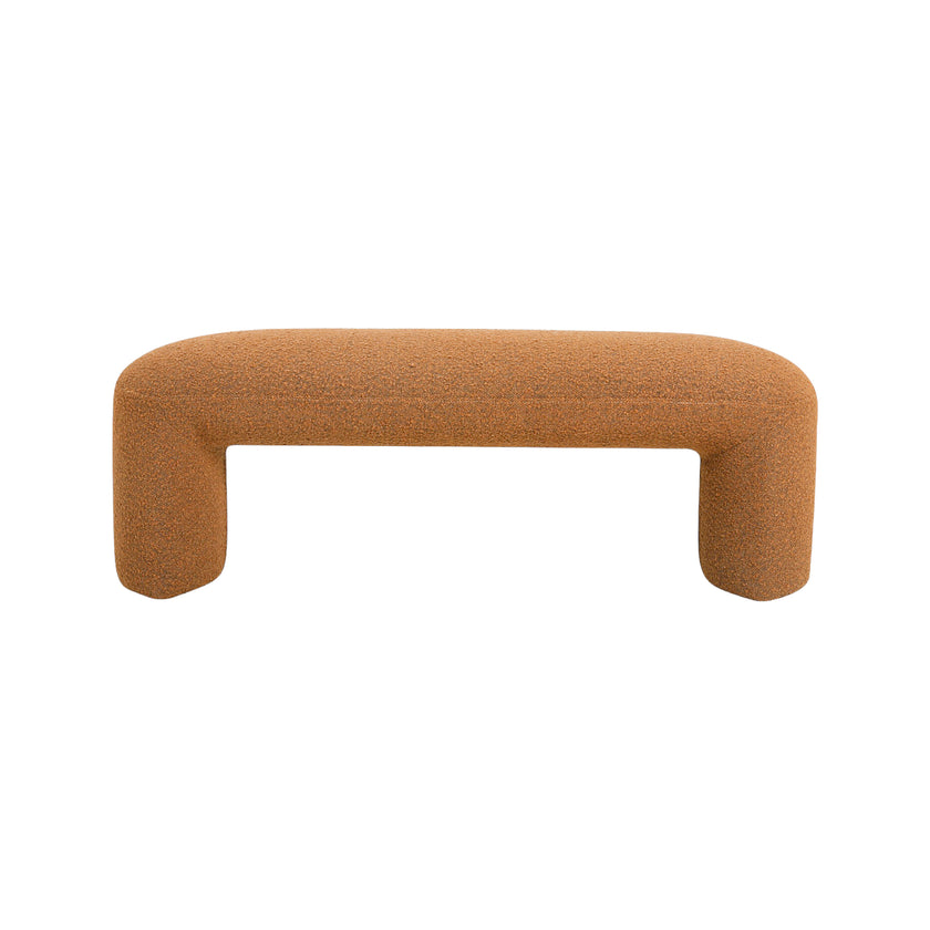 CLC8426-YY 1.2m Long Ottoman Bench - Brown Boucle