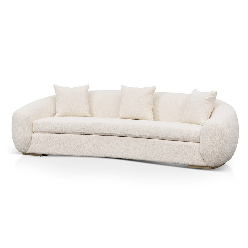 CLC8535-FS 3 Seater Sofa - Ivory White Boucle
