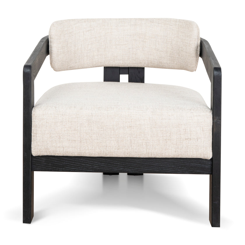 Ex Display - CLC8896-NI Black Armchair - Linen