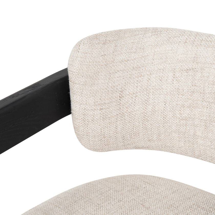 Ex Display - CLC8896-NI Black Armchair - Linen