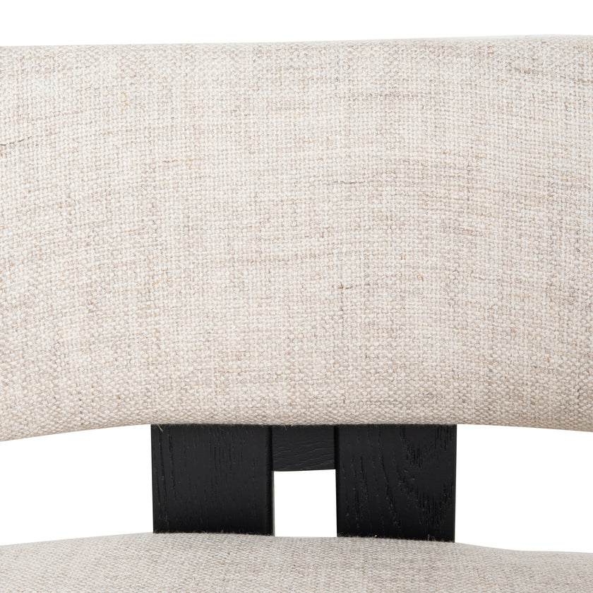 Ex Display - CLC8896-NI Black Armchair - Linen