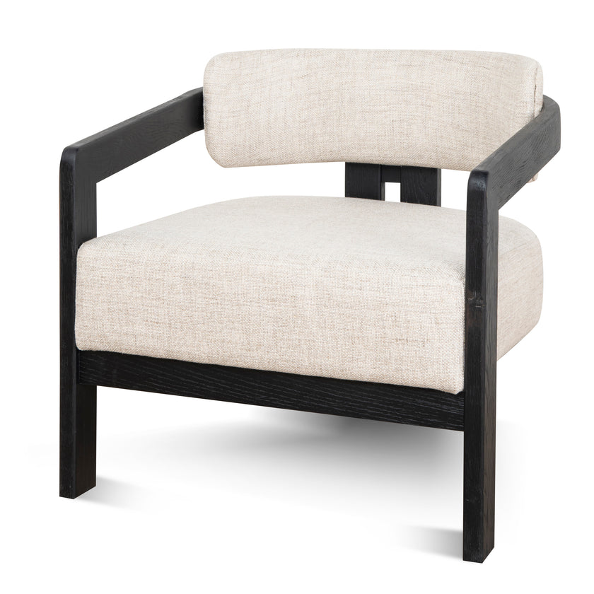 Ex Display - CLC8896-NI Black Armchair - Linen