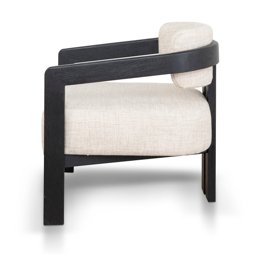 Ex Display - CLC8896-NI Black Armchair - Linen